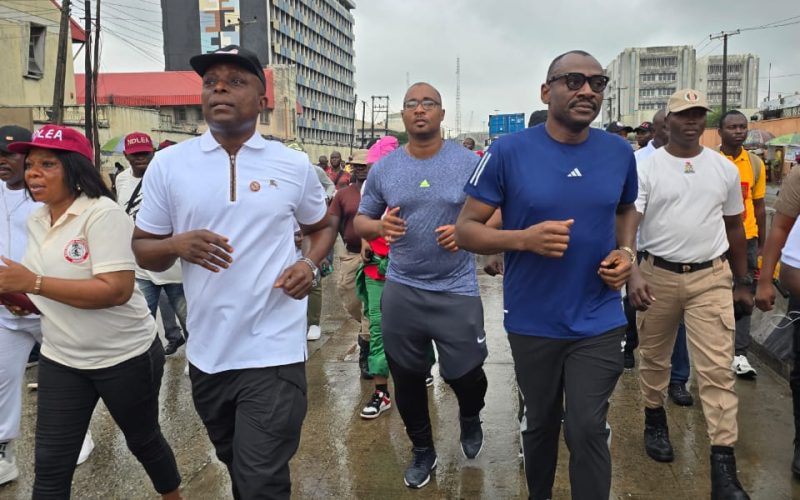 NCS , Comptroller Olomu Joins in the Walk To Mark International Day Against Drug Abuse  And  Illicit Drug Trafficking