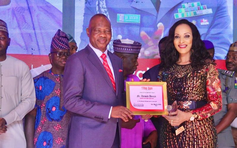 Nigeria Customs Service Boss, Adeniyi, Honored with Sun Newspaper Public Service Award, Unveils Community Development Plans