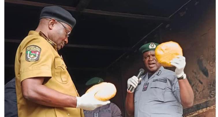 Ogun Customs Intercepts 1,450kg of Cannabis Sativa Worth N172.9 Million, Hands Over to NDLEA