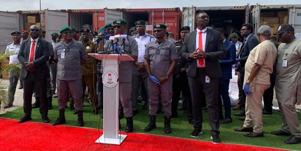 NCS Cracks Down on Contraband: ₦10bn Seizure, 5 Arrests in Major Operation
